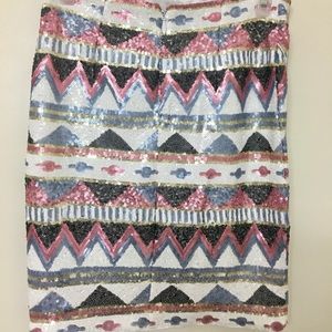 Bebe sequence mini skirt